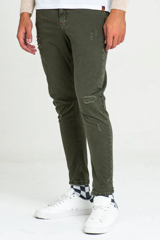 Pantaloni in cotone tapered Kron AM3 FW22/23