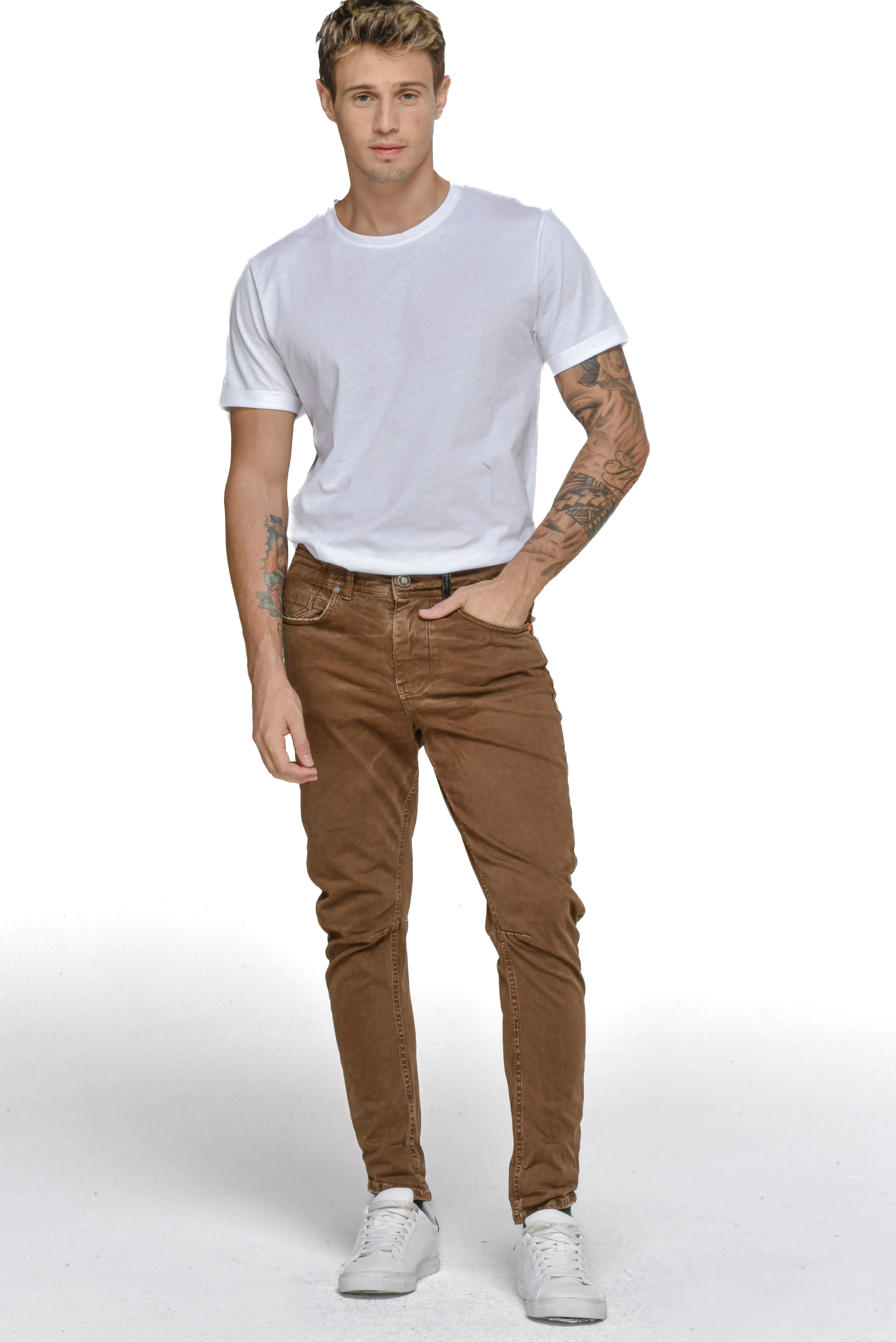 Pantaloni in cotone tapered Kron Old FW22/23