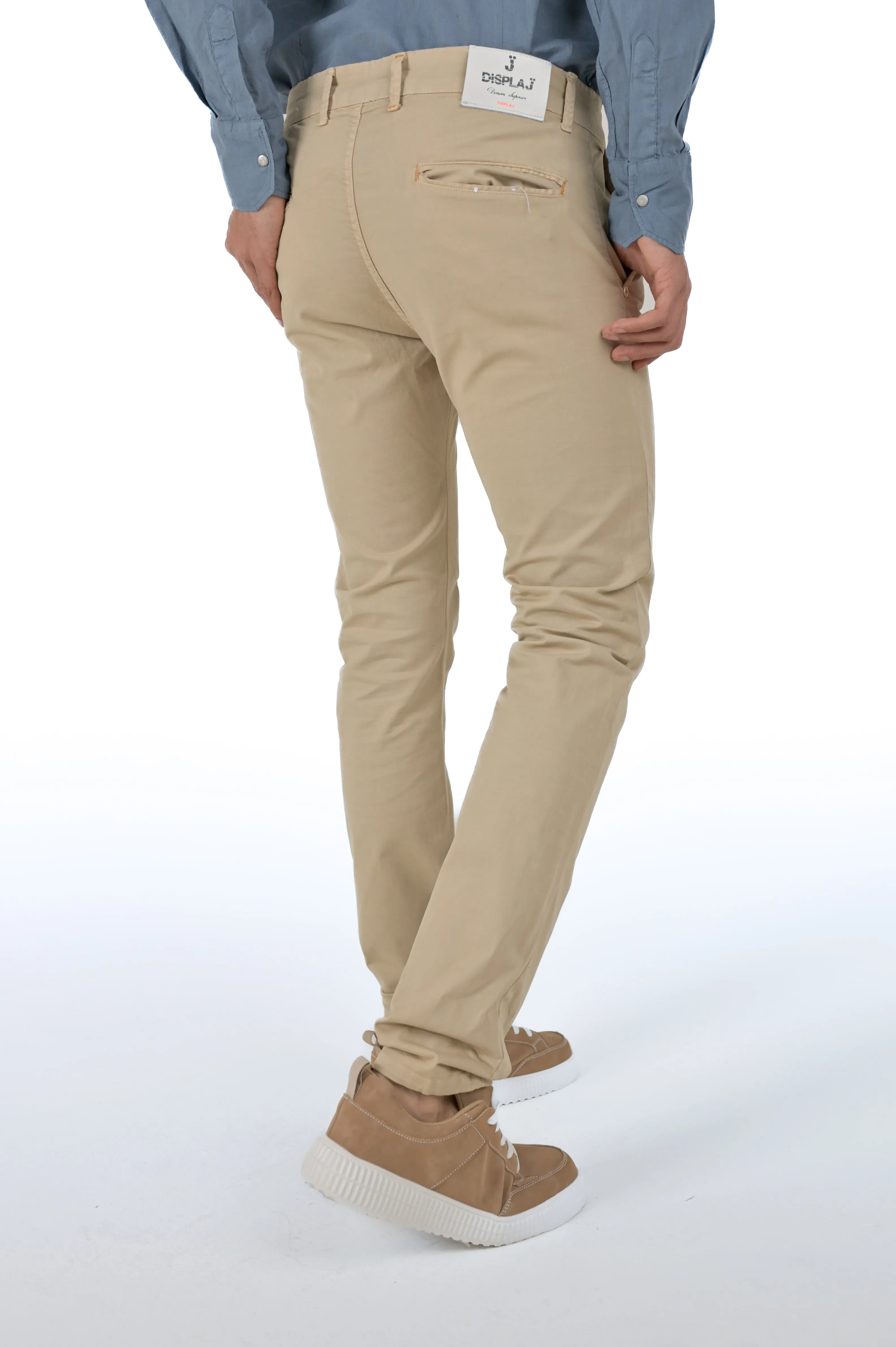 Pantaloni slim Kinos Beige SS24