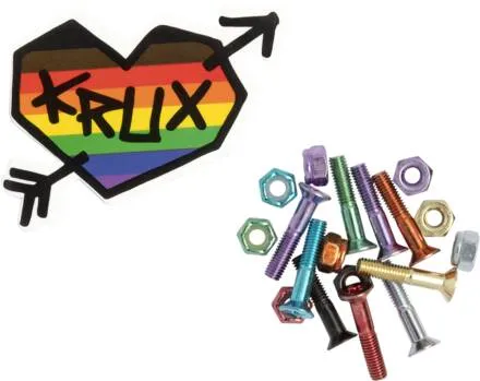 Parafuso Krux krome phillips rainbow 1"