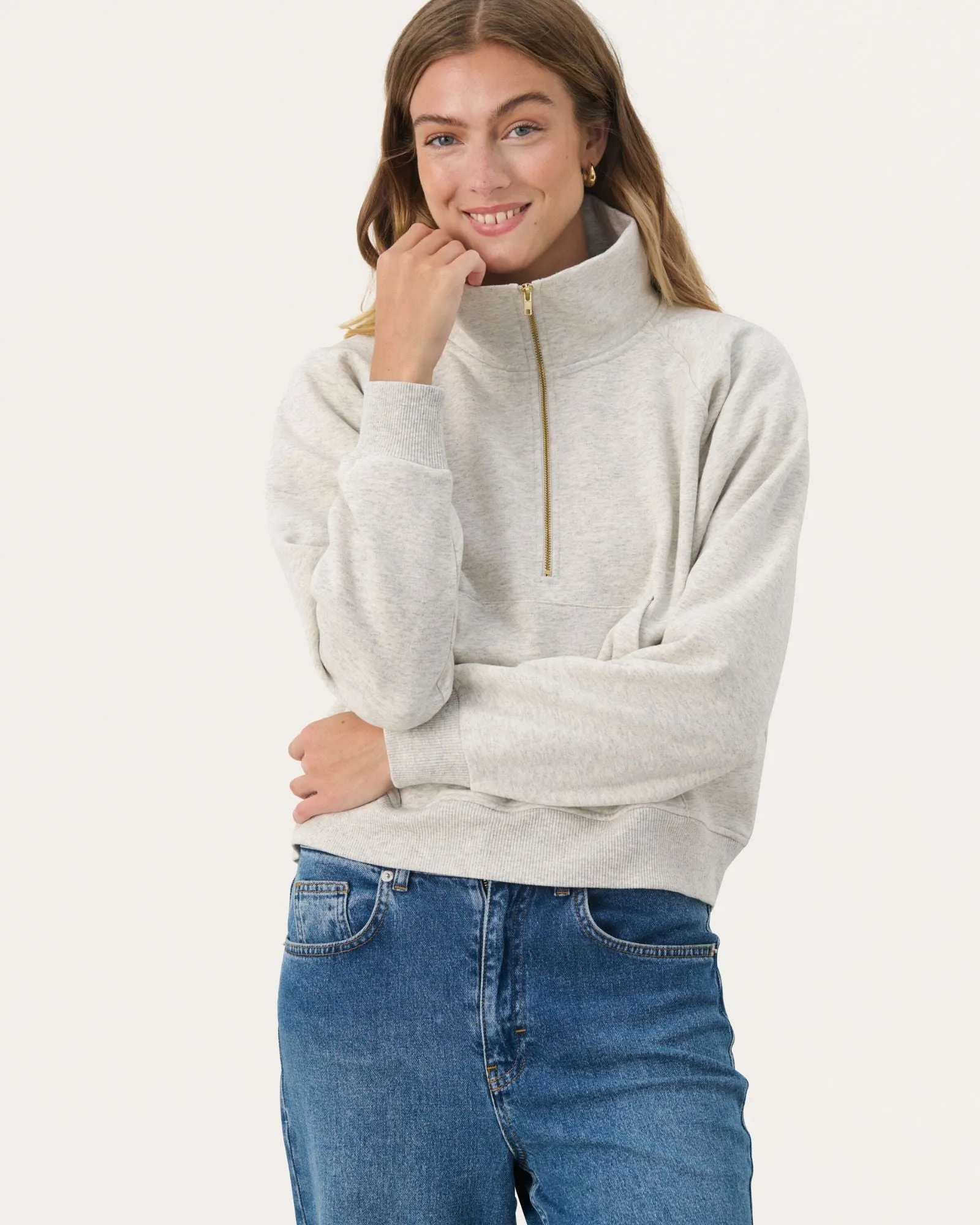 Part Two Lailah 1/4 Zip Sweatshirt