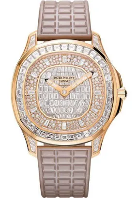 Patek Philippe Aquanaut Luce Haute Joaillerie 38.8mm Rose Gold Diamonds Reference # 5062/450R-001