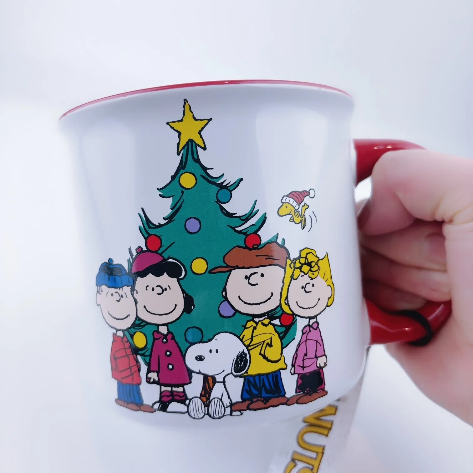 Peanuts Large Charlie Brown Snoopy Merry Christmas Mug