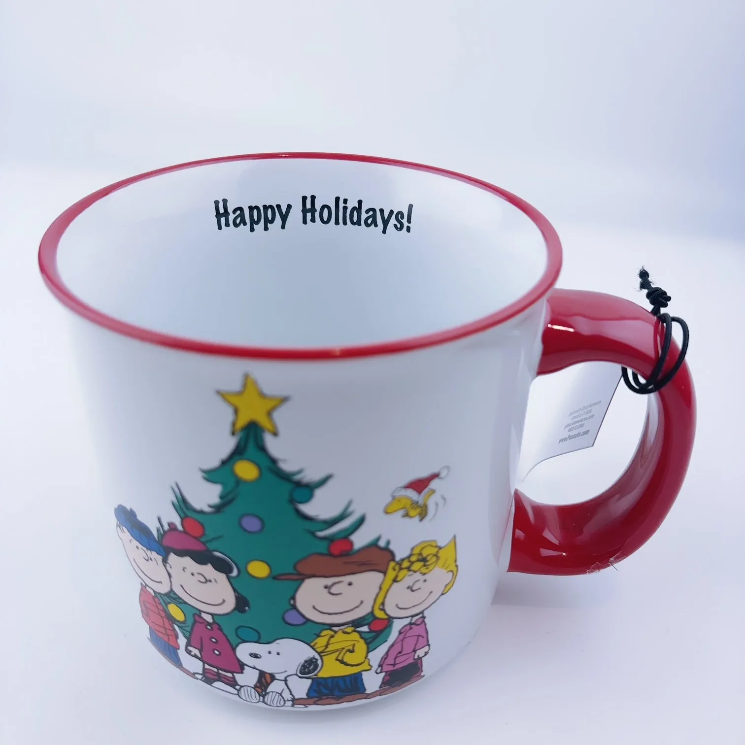 Peanuts Large Charlie Brown Snoopy Merry Christmas Mug