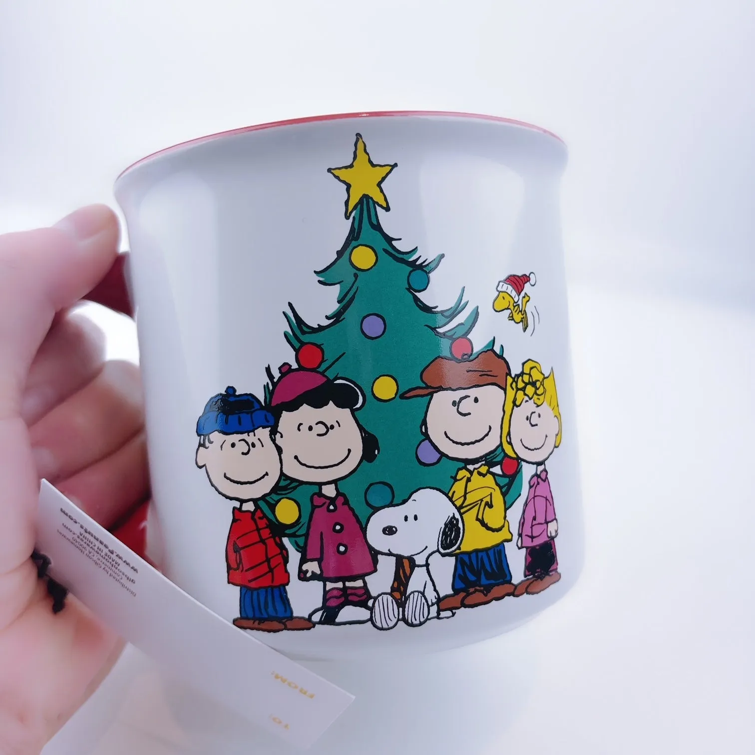 Peanuts Large Charlie Brown Snoopy Merry Christmas Mug