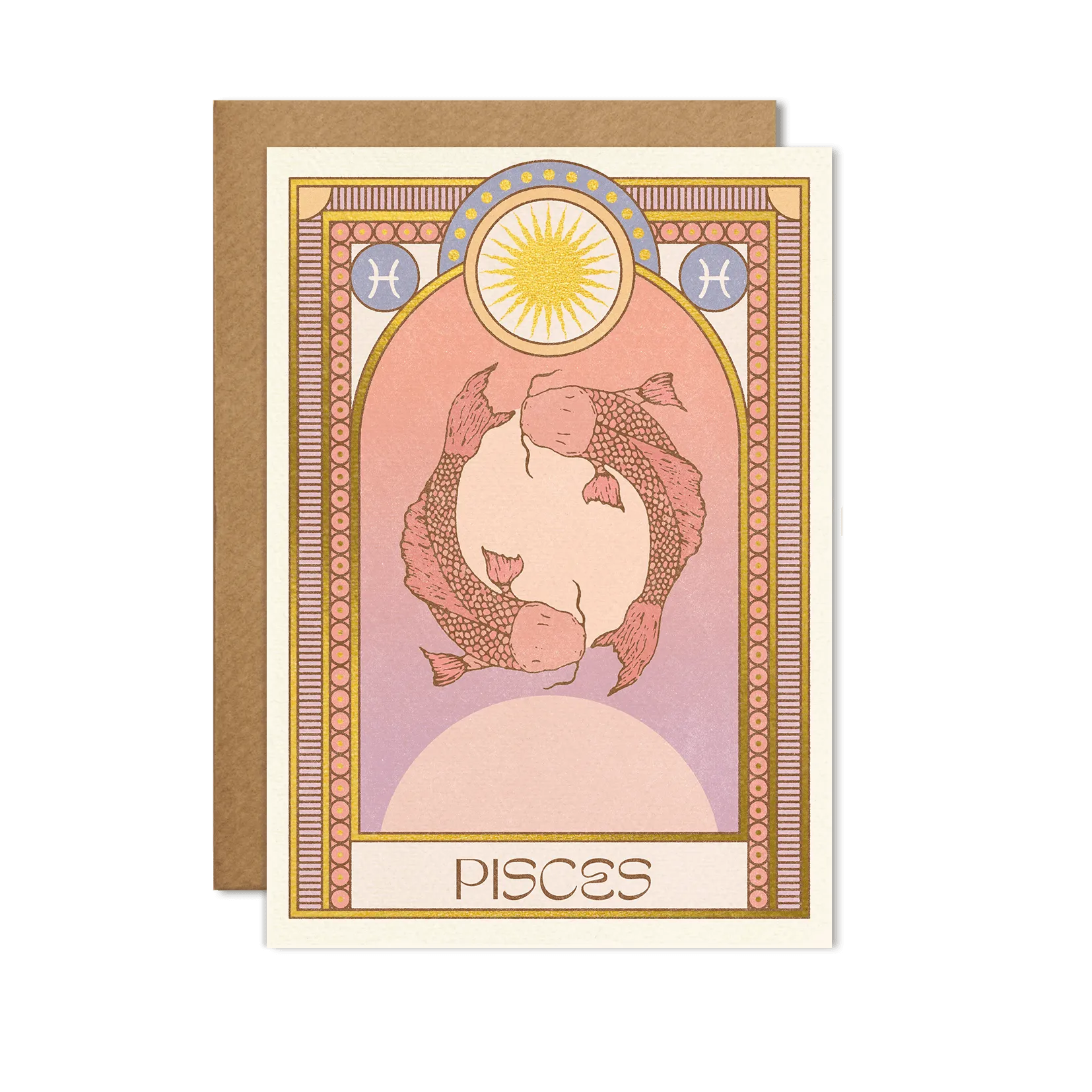 Pisces Zodiac Card