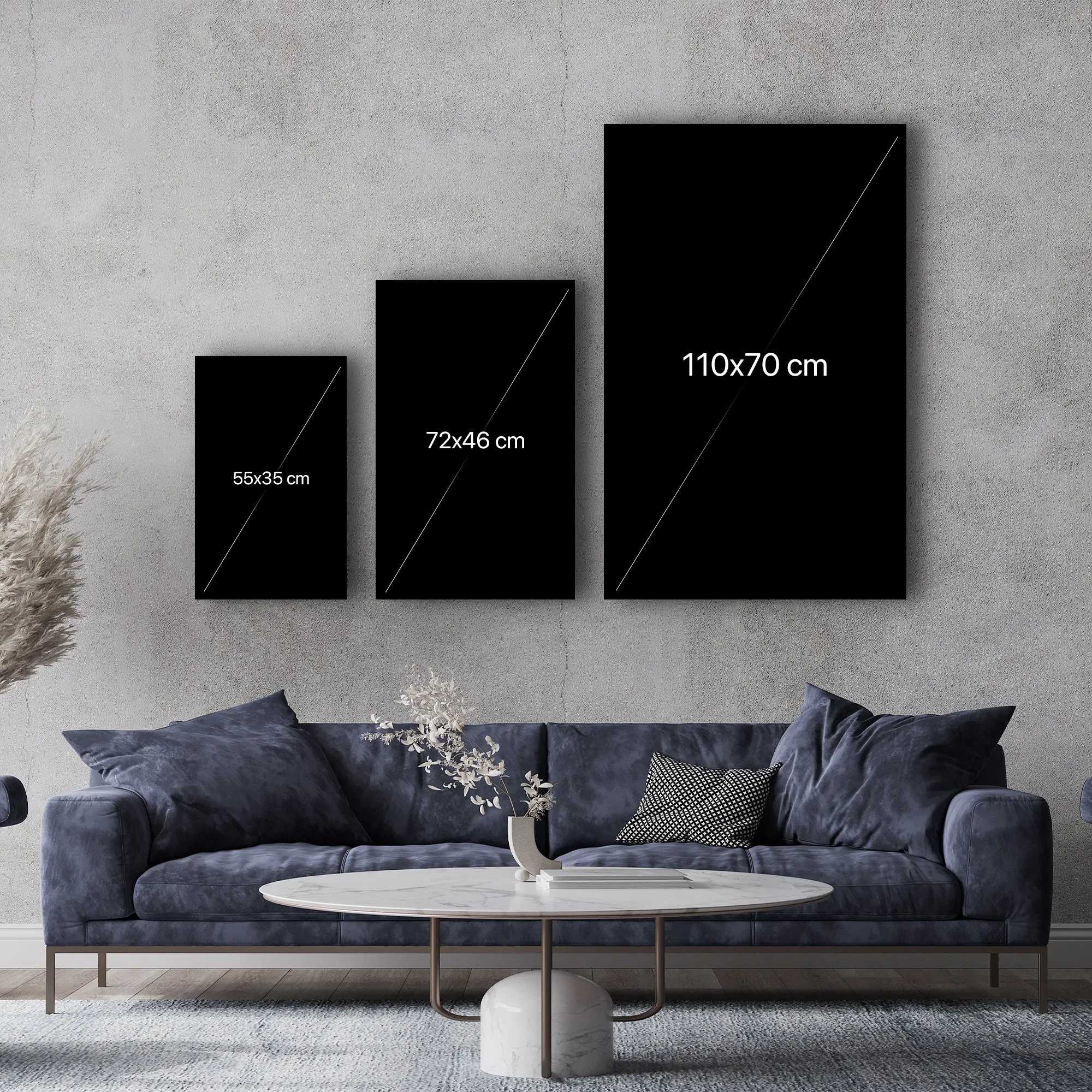 ・"Abstract Modern Design"・Designer's Collection Glass Wall Art