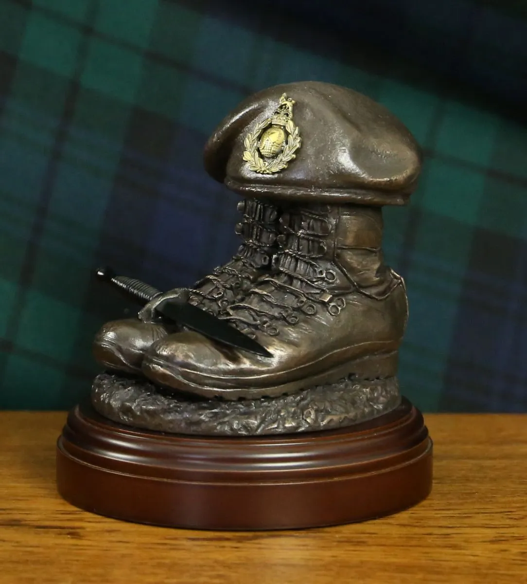 Royal Marines Tactical Boots and Beret - Bronze