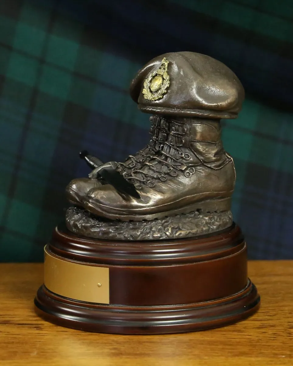 Royal Marines Tactical Boots and Beret - Bronze