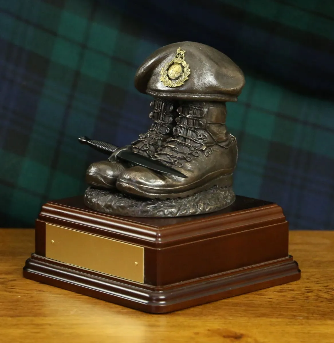 Royal Marines Tactical Boots and Beret - Bronze