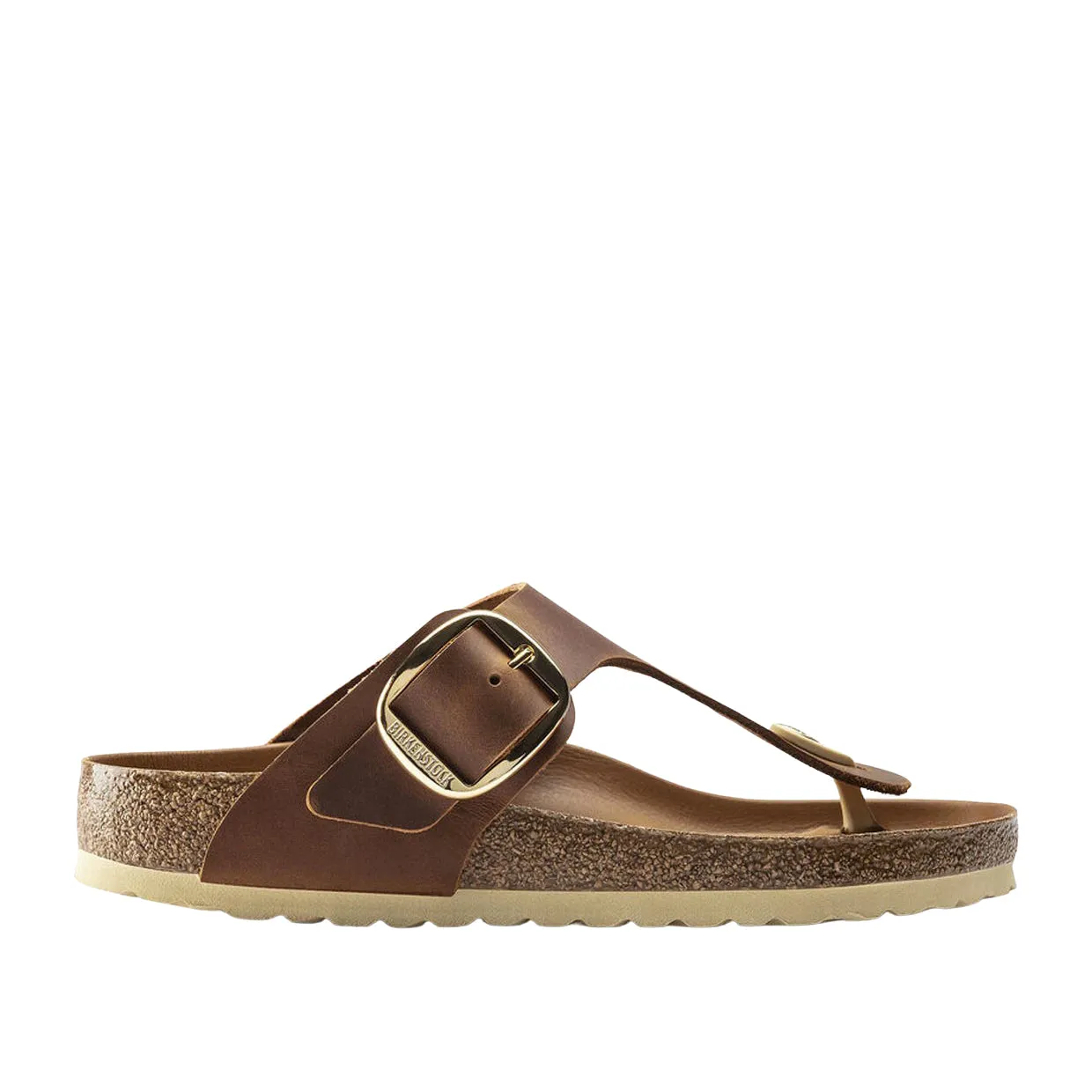 Sandali Donna Infradito Birkenstock Gizeh Big Buckle Marrone