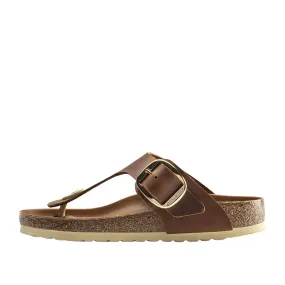 Sandali Donna Infradito Birkenstock Gizeh Big Buckle Marrone