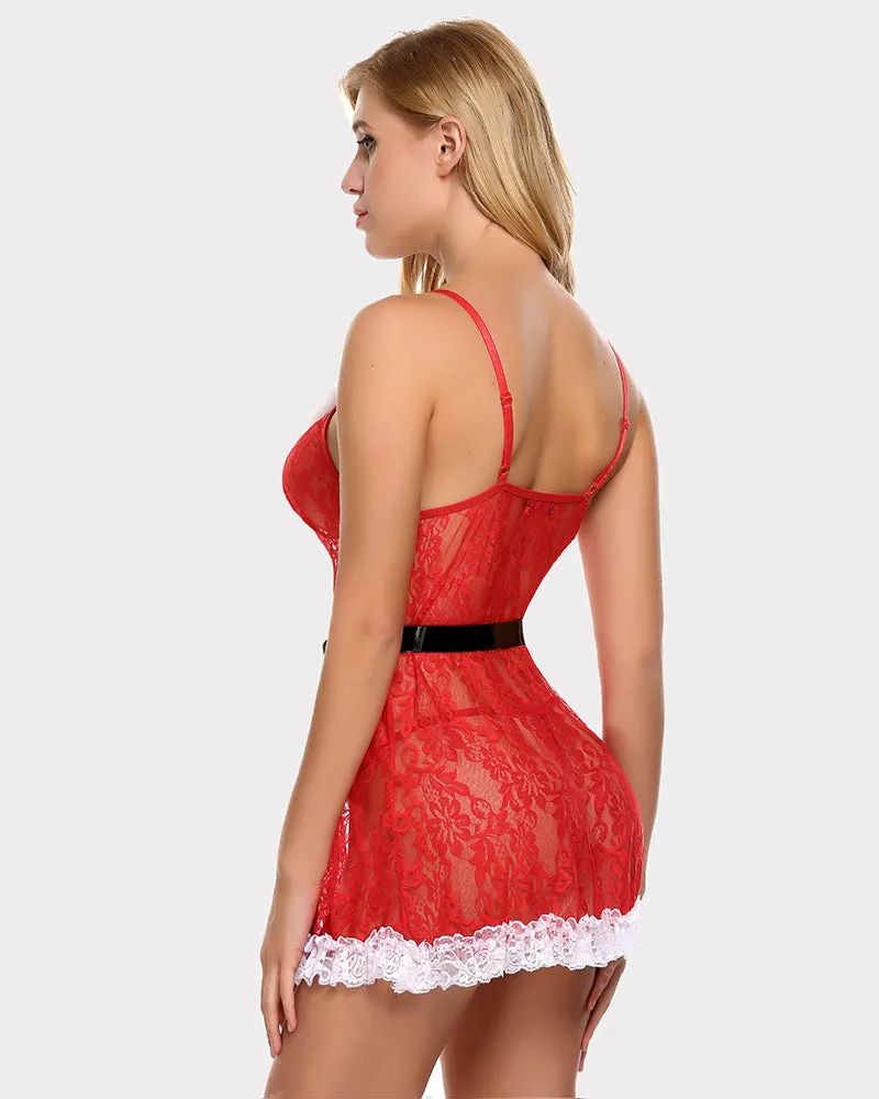 Santa Dress Red Lingerie Babydoll