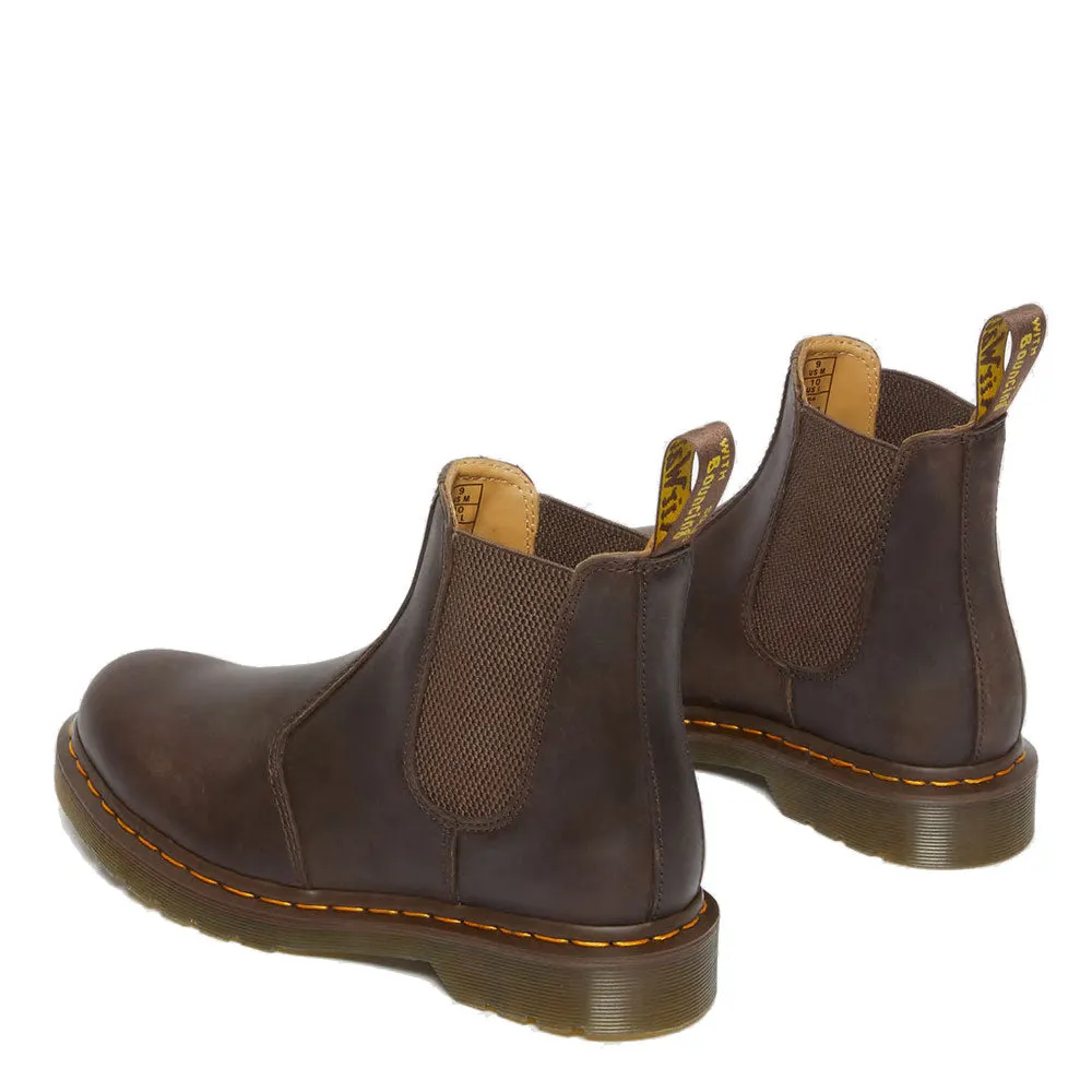 Scarpe DR. MARTENS Stivaletti Chelsea linea 2976 YS in Pelle Crazy Horse Dark Brown