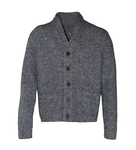 SCHOTT NYC Men's Shawl Cardigan SW1504 Heather Grey