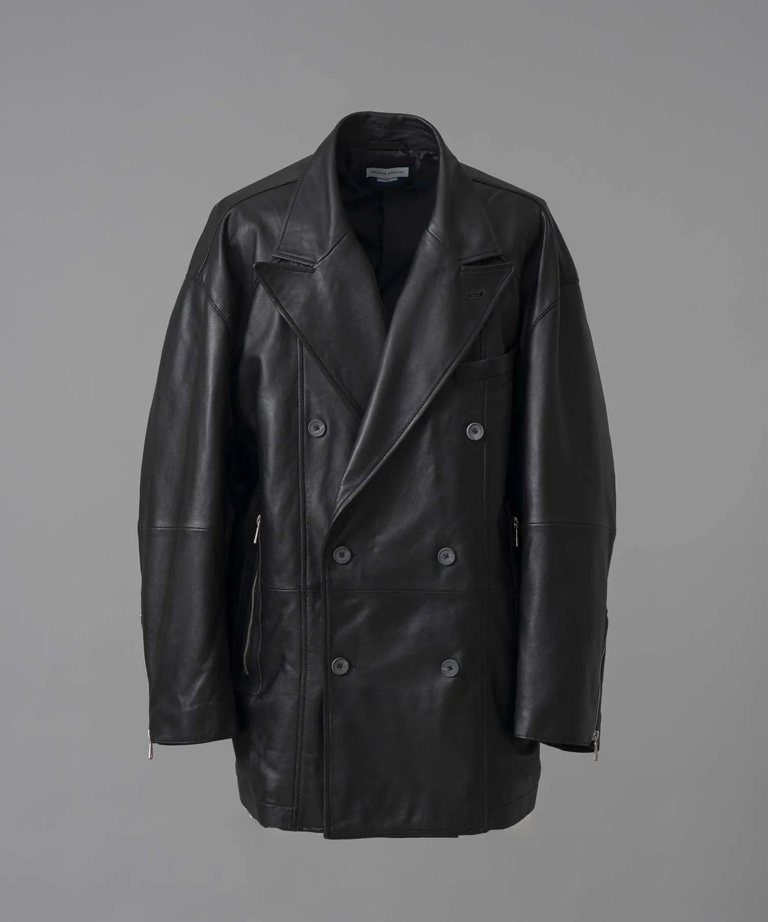 Sheep Leather Prime-Over Pea Coat