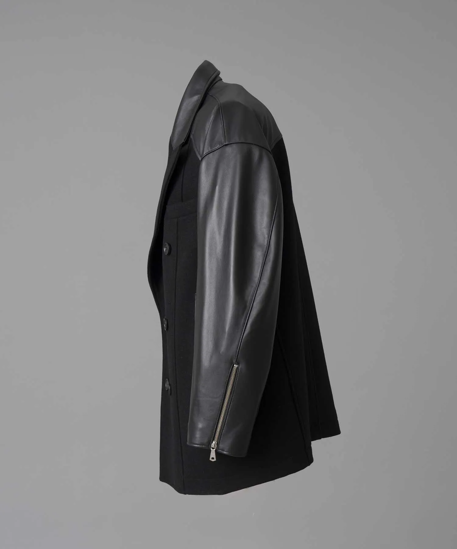 Sheep Leather Prime-Over Pea Coat