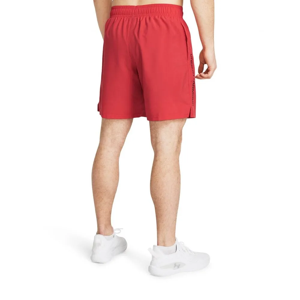 Short Largo Under Armour para Hombre Tech Woven Wordmark Short Rojo