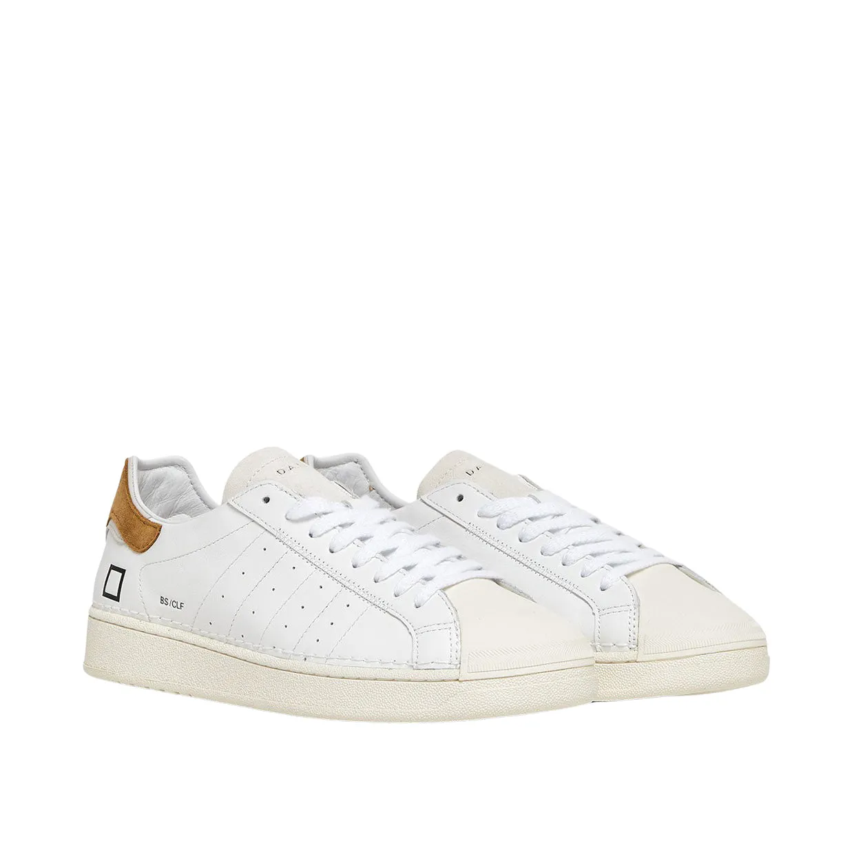 Sneakers Uomo D.A.T.E. Base Calf Bianco / Marrone