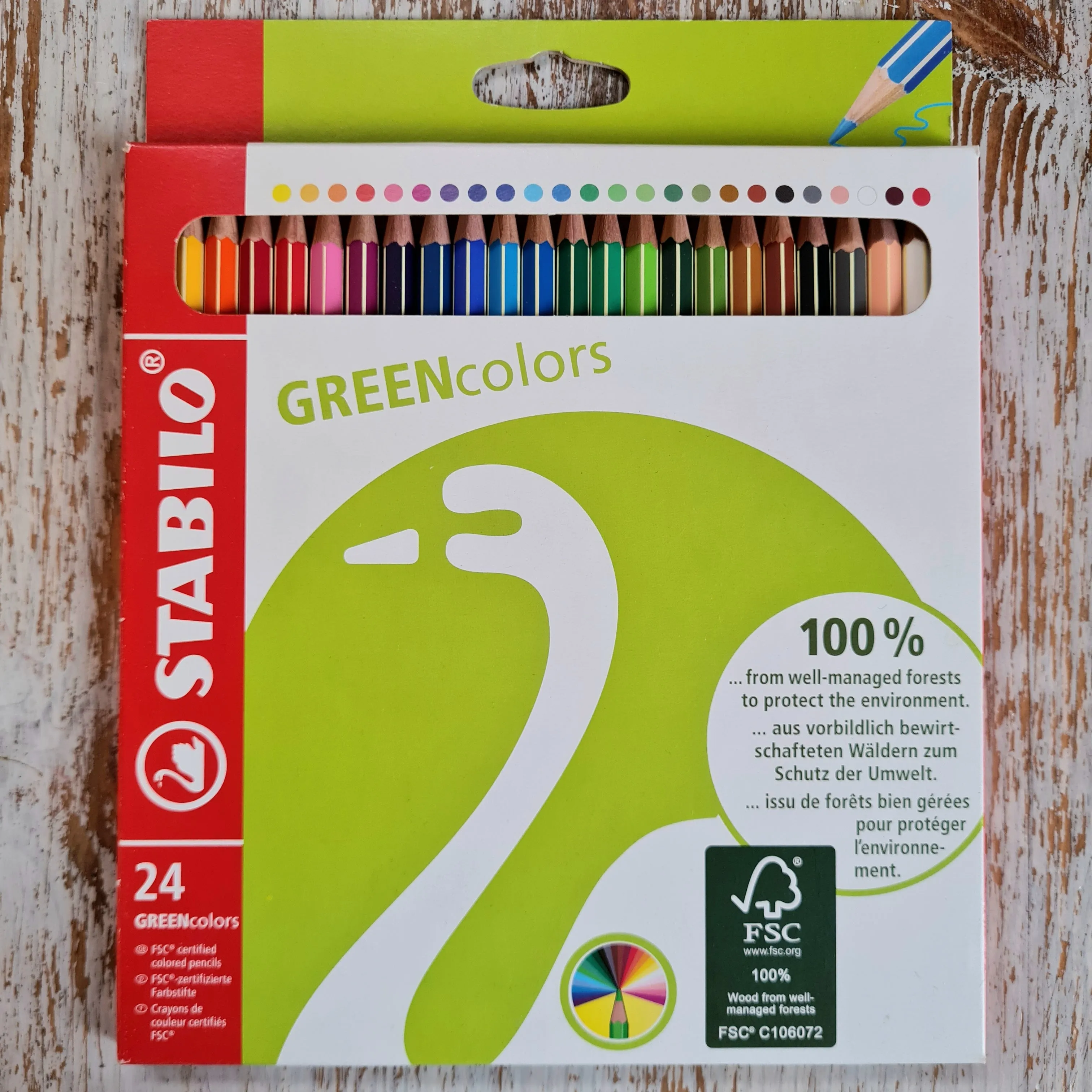 Stabilo Colouring Pencils-FSC certified.pack of 24