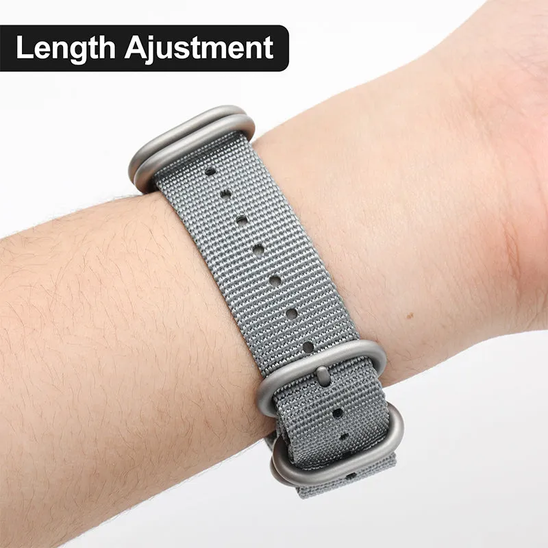 Thick Premium Woven Nylon Military Watch Strap Band