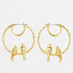 Tippi Bird Hoop Earrings