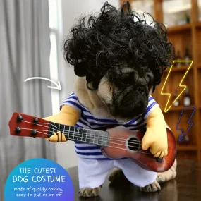 Too Cute To Handle - Dog Guitarist Costume