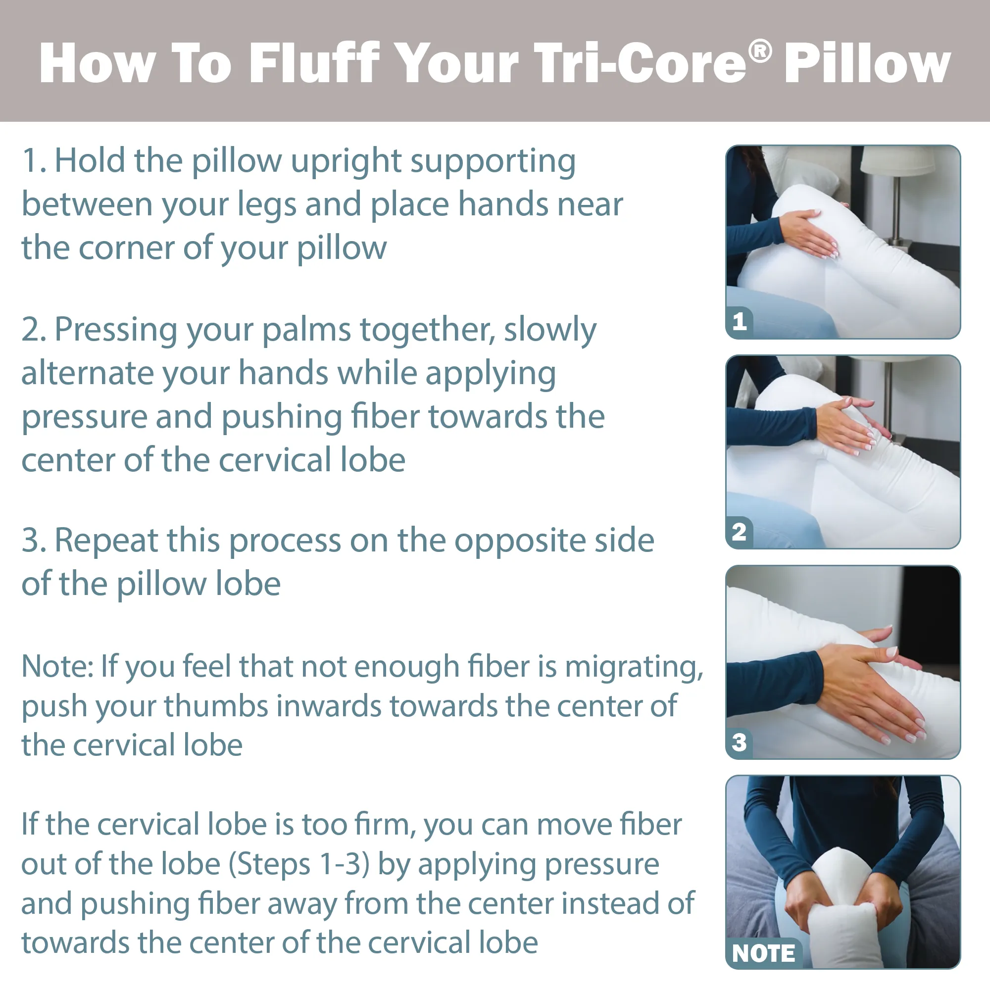 Tri-Core Comfort Zone Pillow