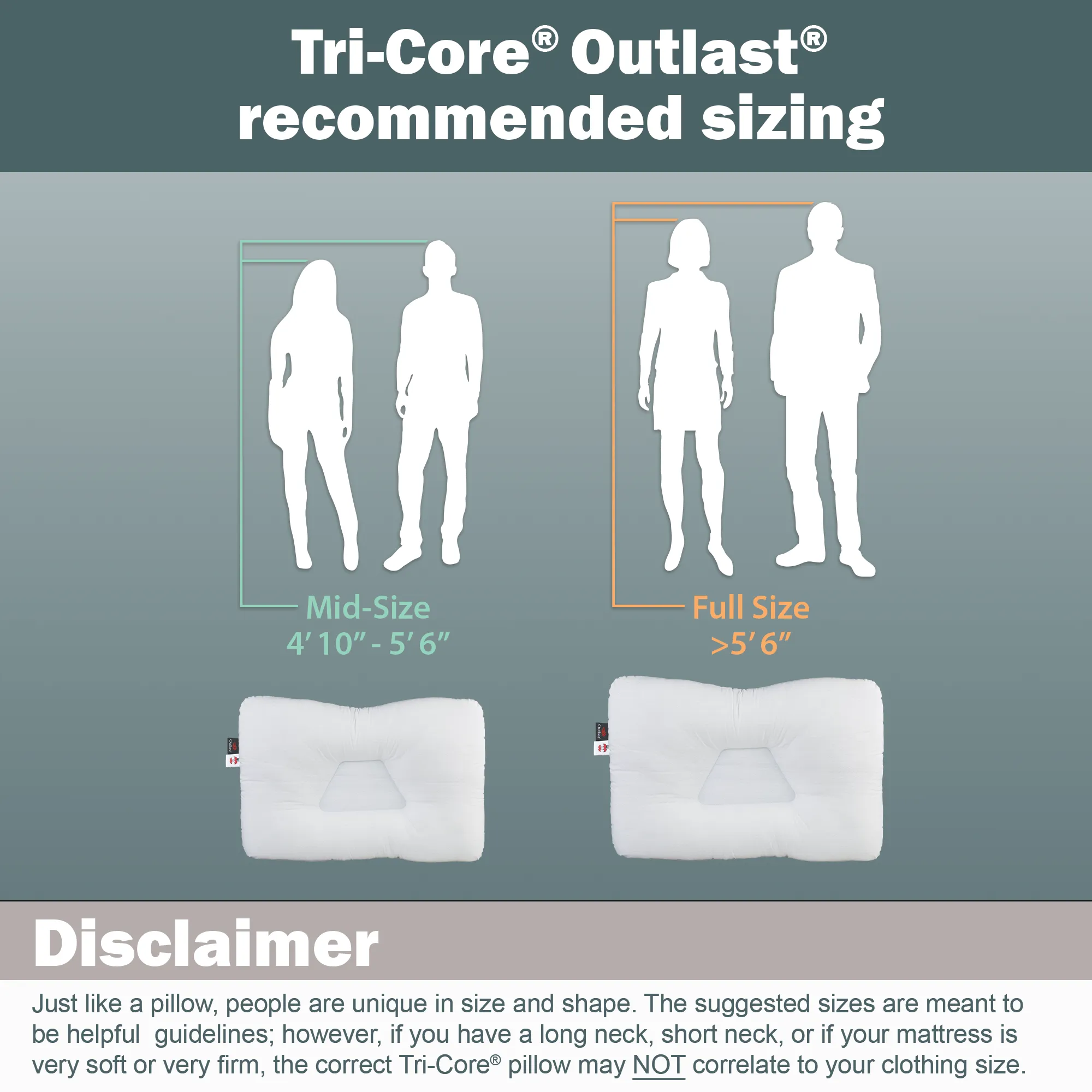 Tri-Core Comfort Zone Pillow