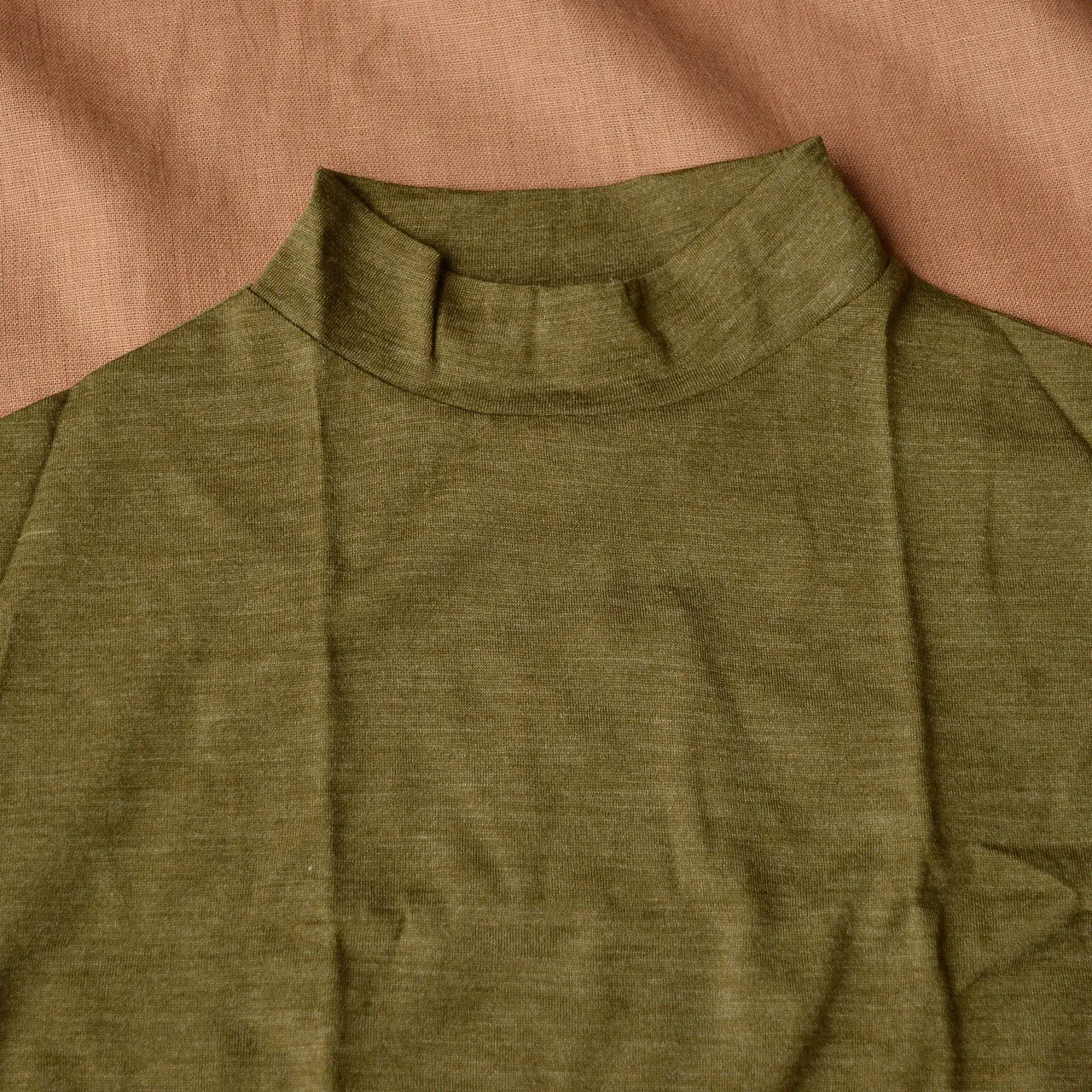 Turtleneck Longsleeve Top - 100% Organic Merino - Herb (5-6y) *Last One!