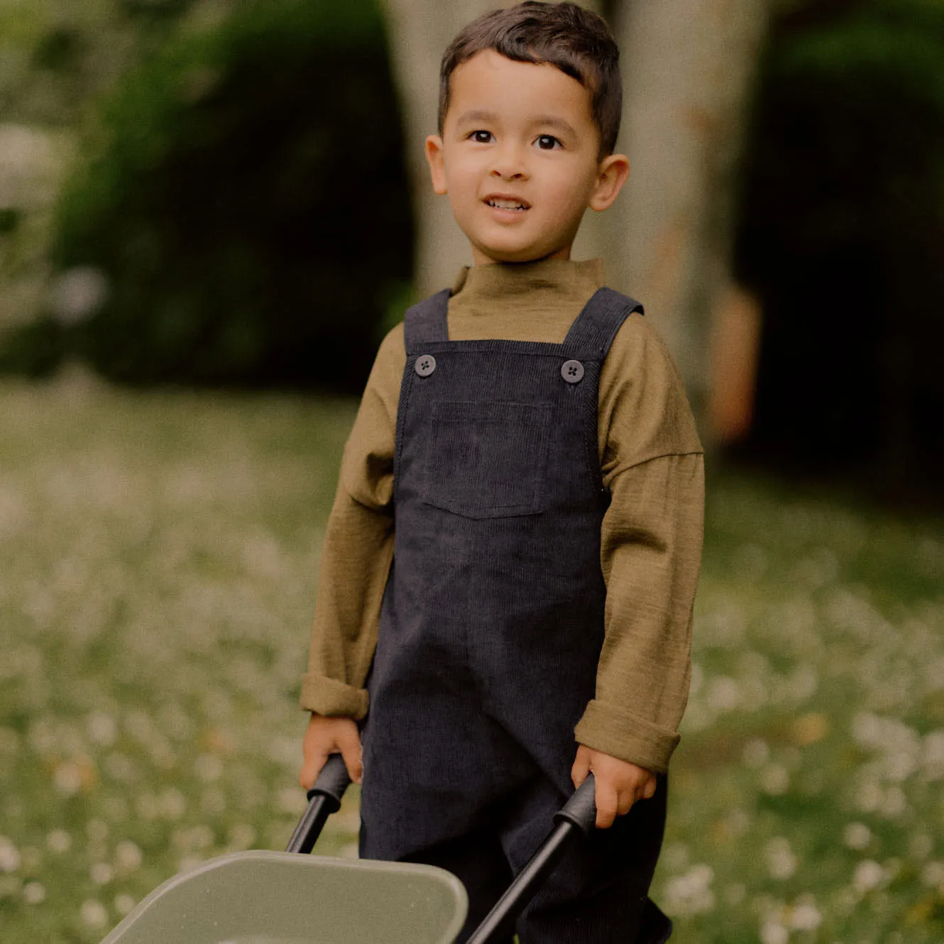 Turtleneck Longsleeve Top - 100% Organic Merino - Herb (5-6y) *Last One!