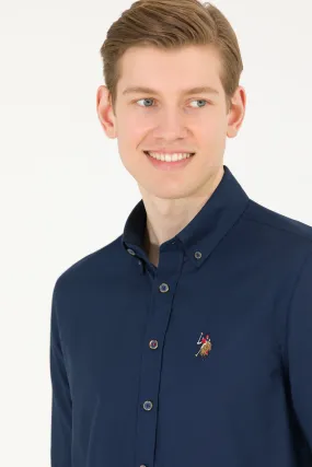 US Polo Assn. Men Shirt Slim Navy VR033 USPSH289 USPA