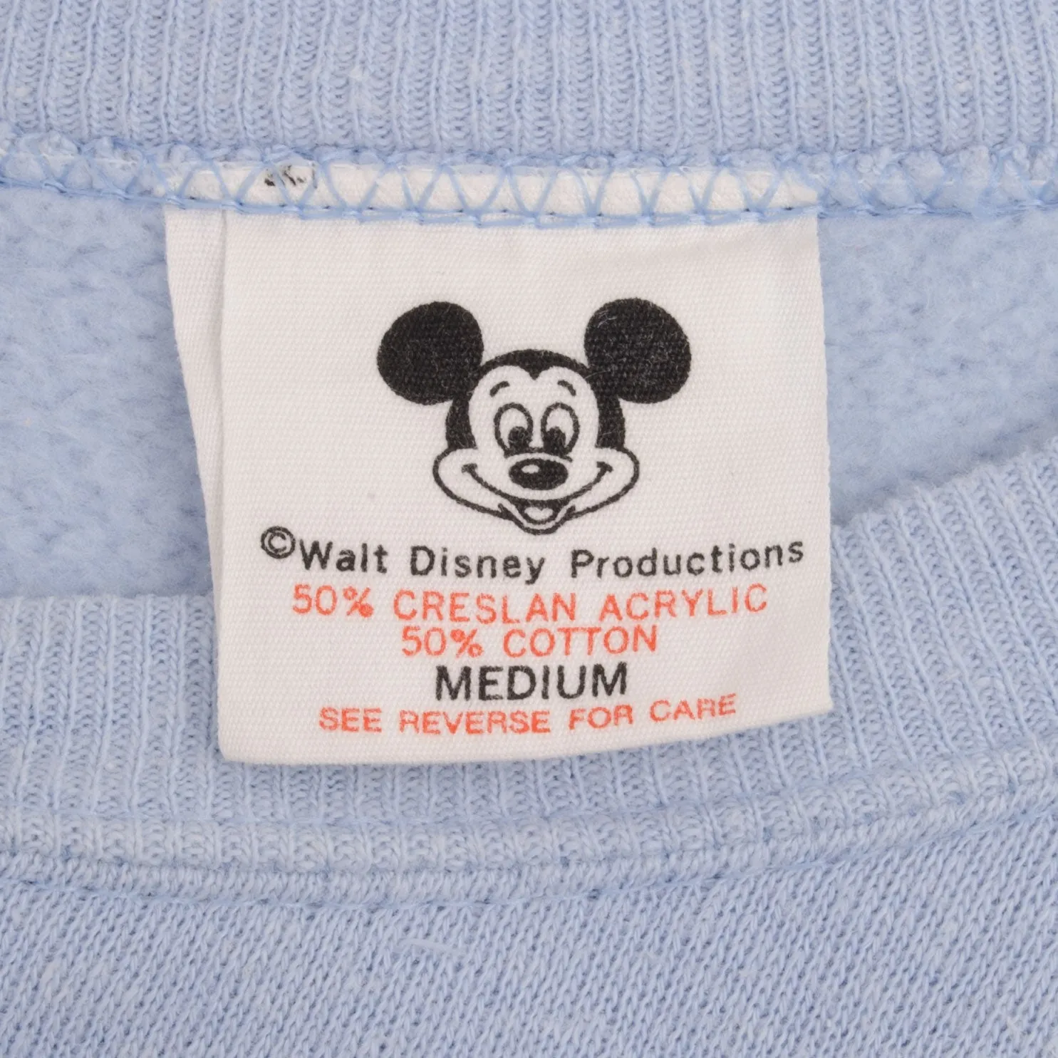 VINTAGE DISNEY MICKEY MOUSE SWEATSHIRT SIZE MEDIUM MADE IN USA 1980S