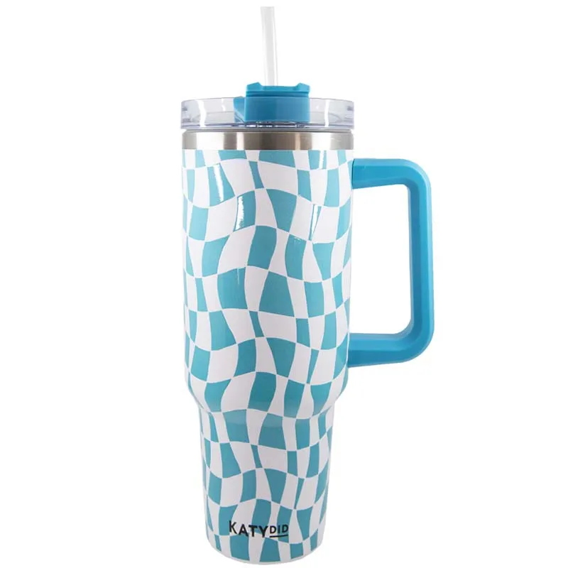 Warped Checkerboard 40oz Mega Mug