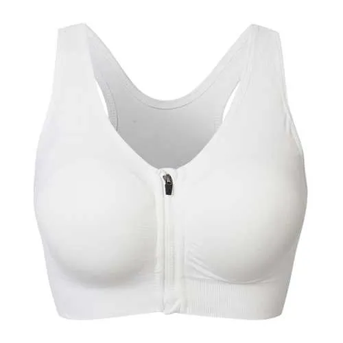 Wire Free Shakeproof  Front Zipper Sports Bra