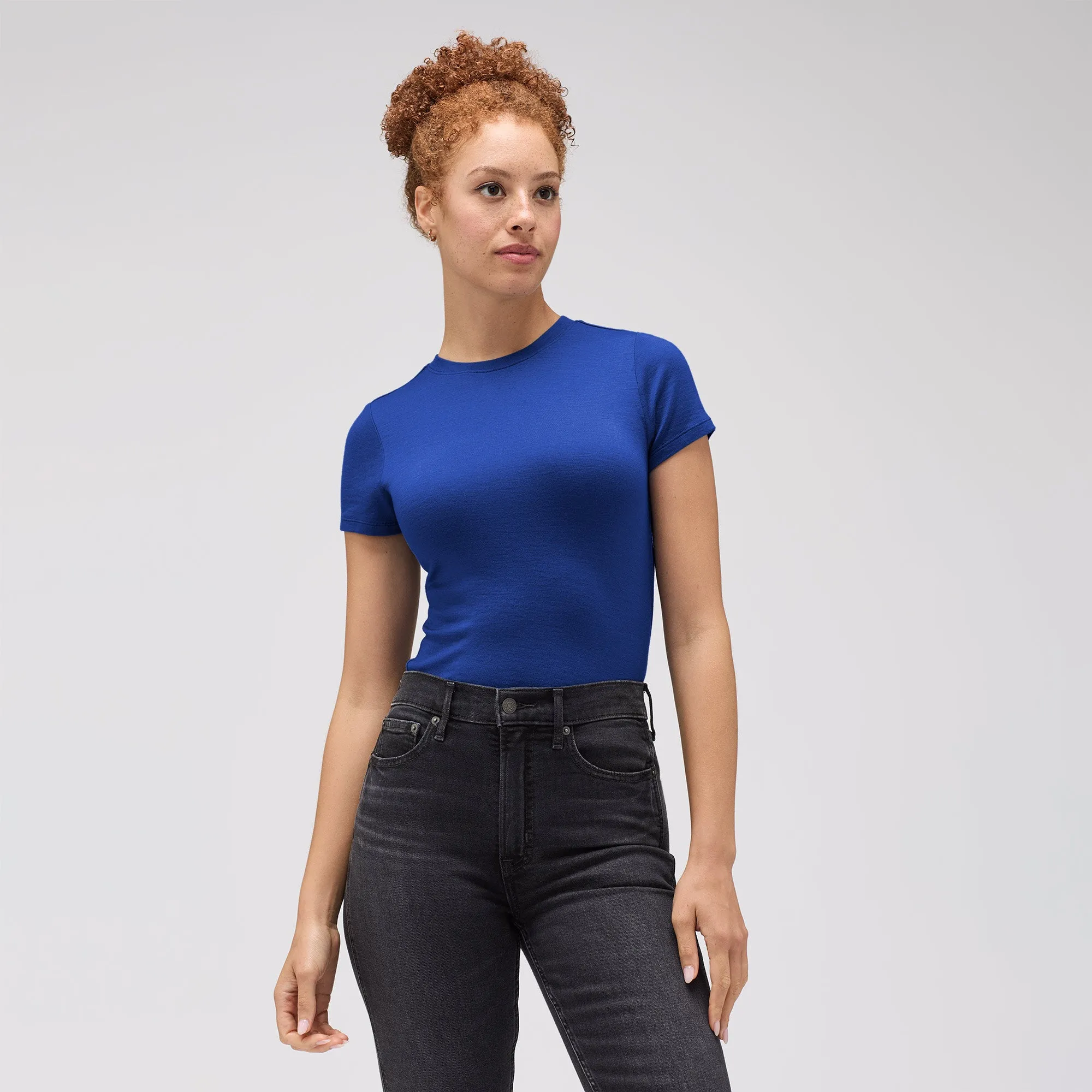 Women's Slim Merino Crew Neck T-Shirt