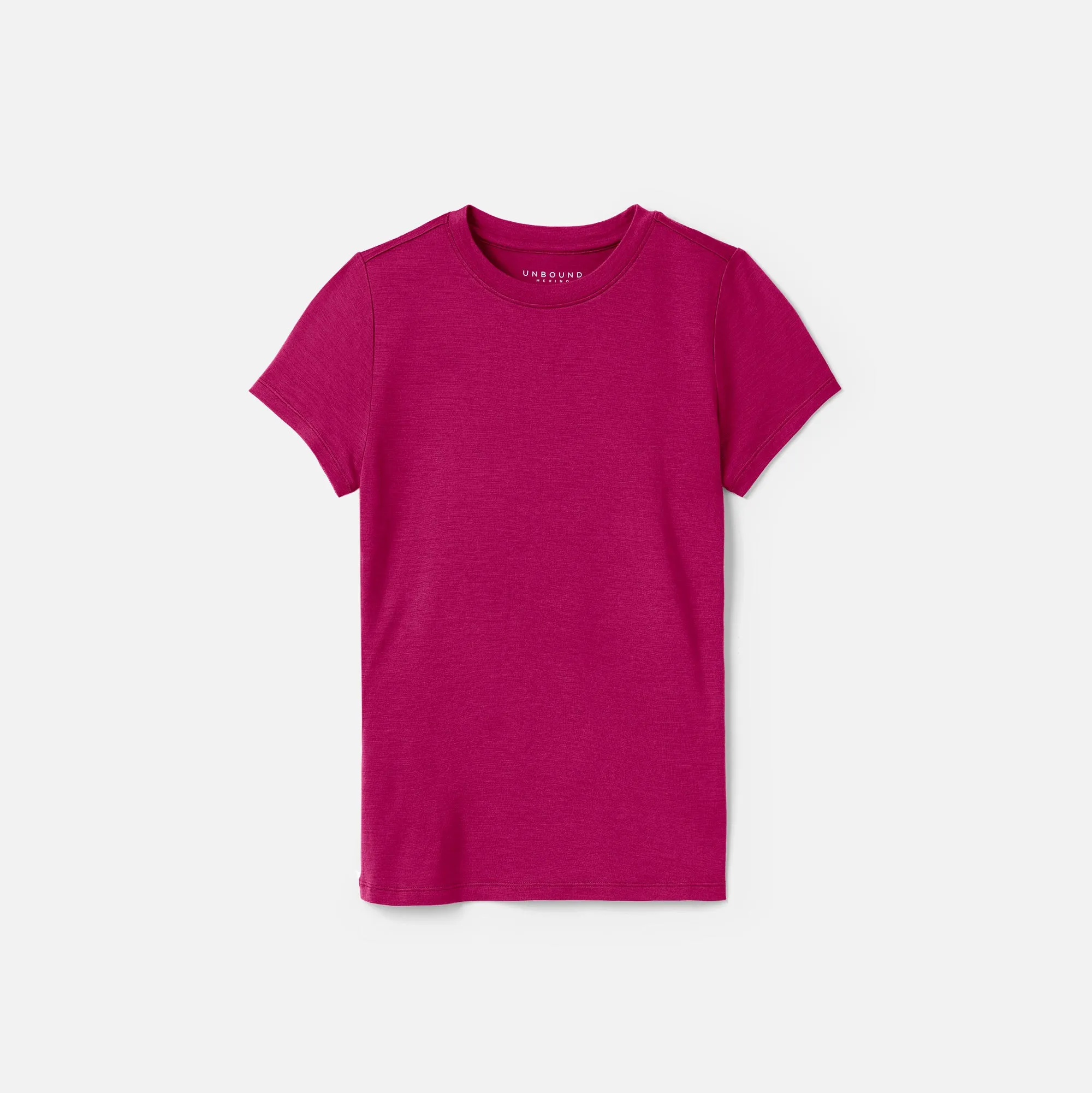 Women's Slim Merino Crew Neck T-Shirt