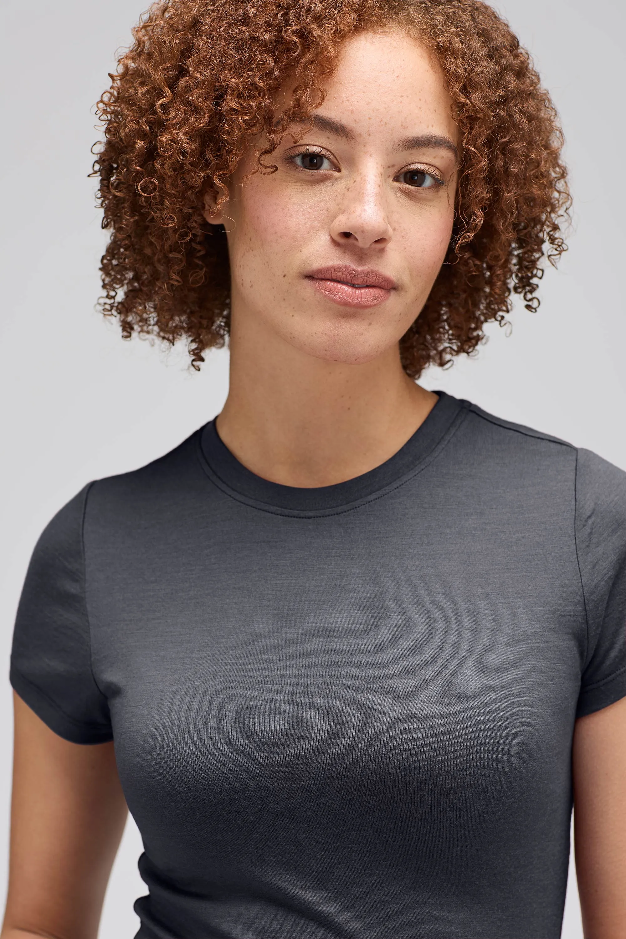 Women's Slim Merino Crew Neck T-Shirt