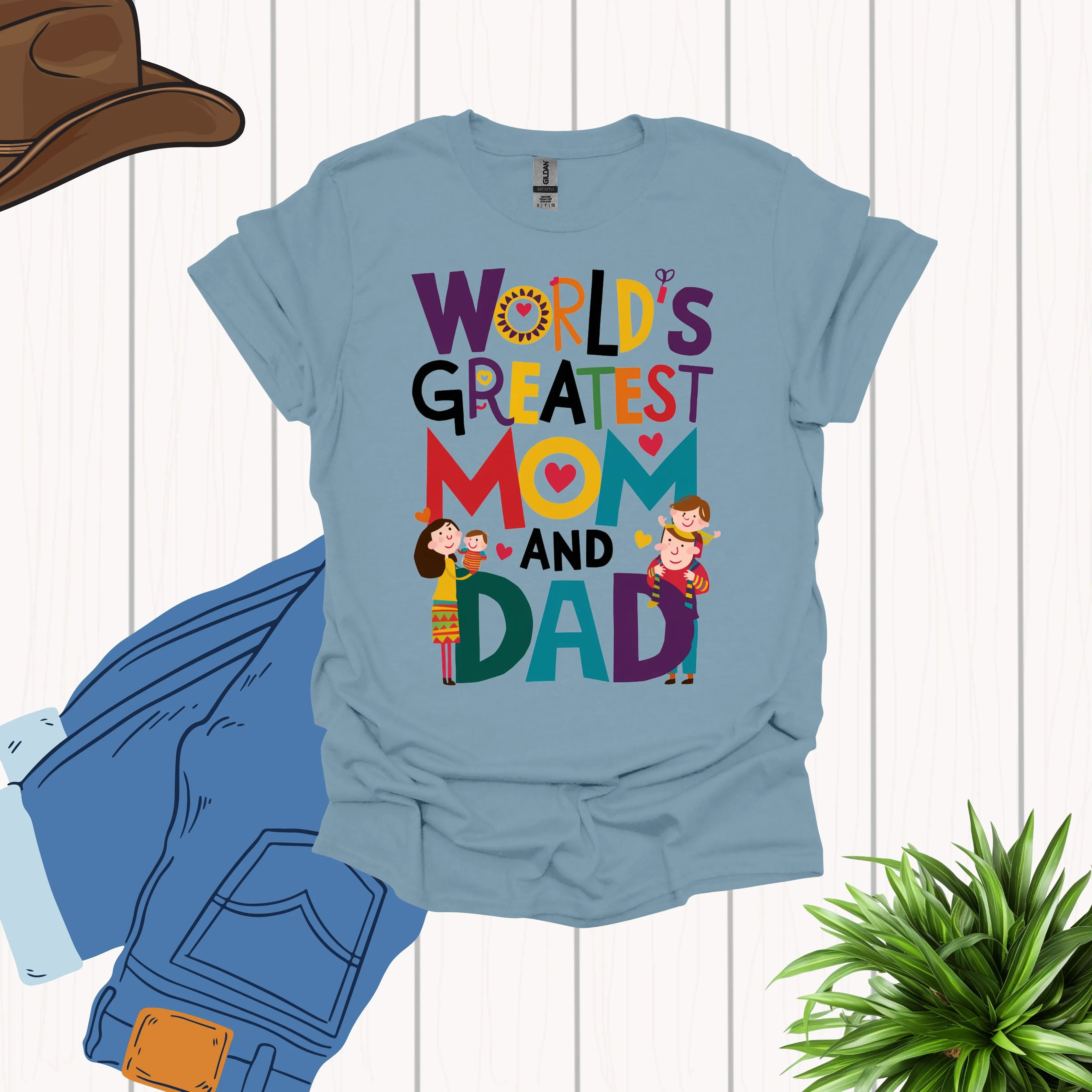 World Greatest Mom and Dad Shirt